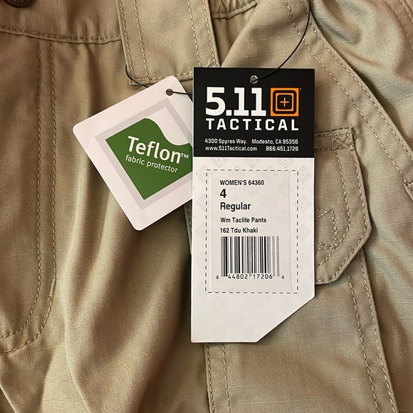 5.11 Women’s Taclite pro ripstop khaki work pants - Picture 2 of 5